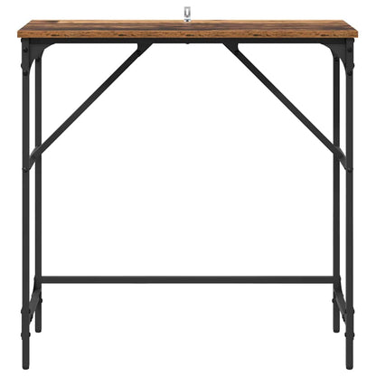 Tavolo consolle Legno vecchio 75 x 32 x 75 cm Legno multistrato