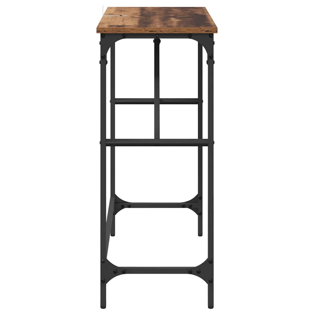 Tavolo consolle Legno vecchio 75 x 32 x 75 cm Legno multistrato