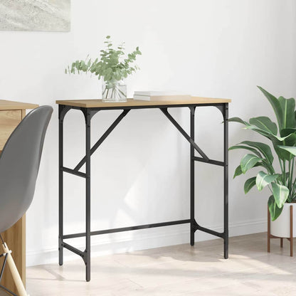 Tavolo consolle rovere artigianale 75 x 32 x 75 cm