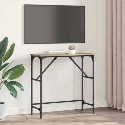 Tavolo consolle rovere artigianale 75 x 32 x 75 cm