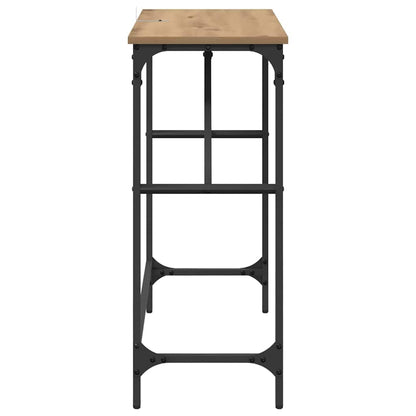 Tavolo consolle rovere artigianale 75 x 32 x 75 cm
