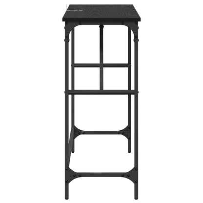 Tavolo consolle Rovere nero 75 x 32 x 75 cm Legno multistrato