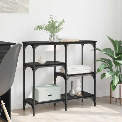 Tavolo consolle Rovere Nero 80 x 29 x 75 cm Legno multistrato