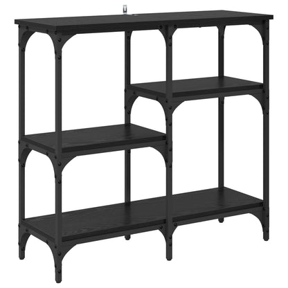 Tavolo consolle Rovere Nero 80 x 29 x 75 cm Legno multistrato | homemem39