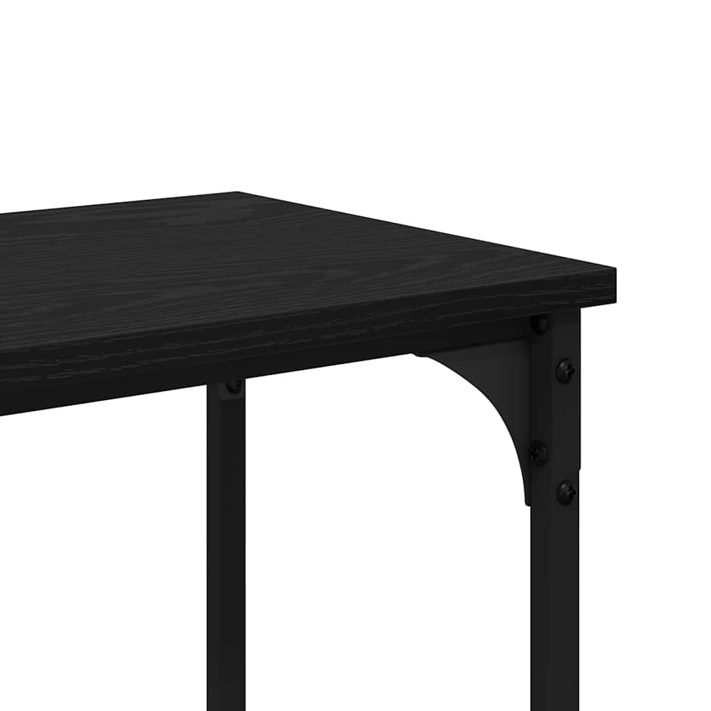 Tavolo consolle Rovere Nero 150 x 29 x 75 cm | homemem39