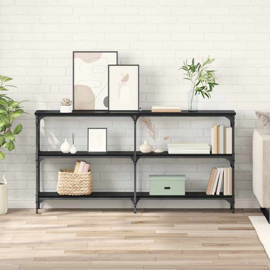 Tavolo consolle Rovere Nero 150 x 29 x 75 cm - homemem39