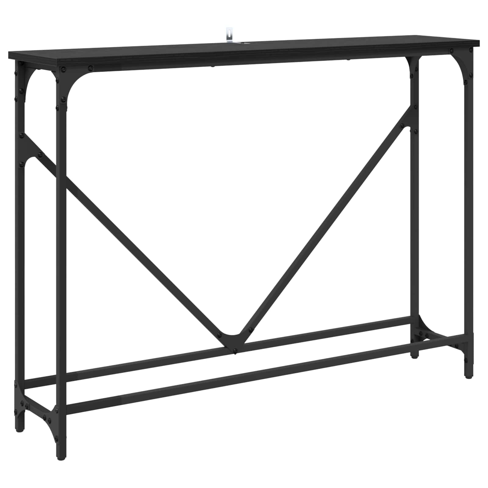 Tavolo consolle Rovere Nero 102 x 23 x 75 cm Legno multistrato | homemem39