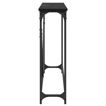 Tavolo consolle Rovere Nero 102 x 23 x 75 cm Legno multistrato | homemem39