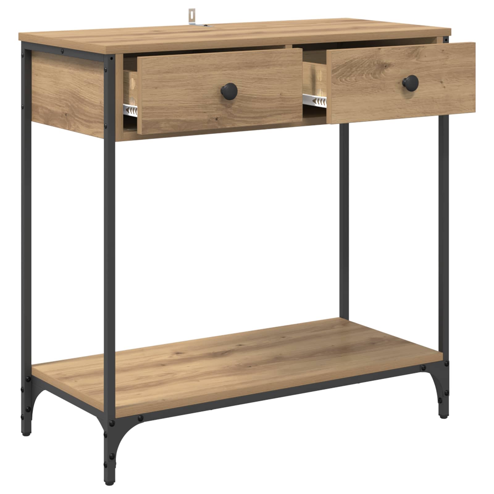 Tavolo consolle Rovere artigianale 75 x 34,5 x 75 cm | homemem39