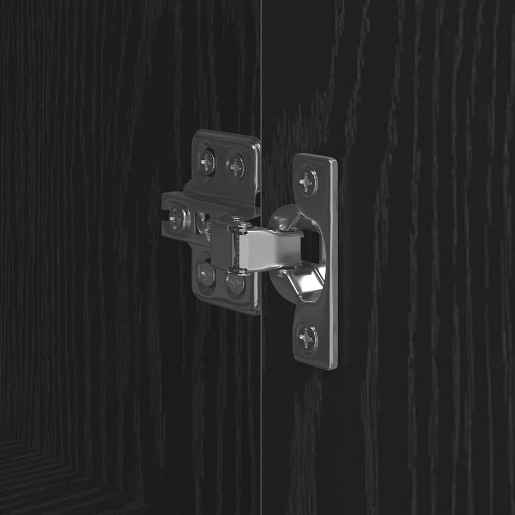 Credenza Rovere Nero 62 x 32 x 106,5 cm Legno multistrato