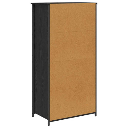 Credenza Rovere Nero 62 x 36 x 121,5 cm Legno multistrato