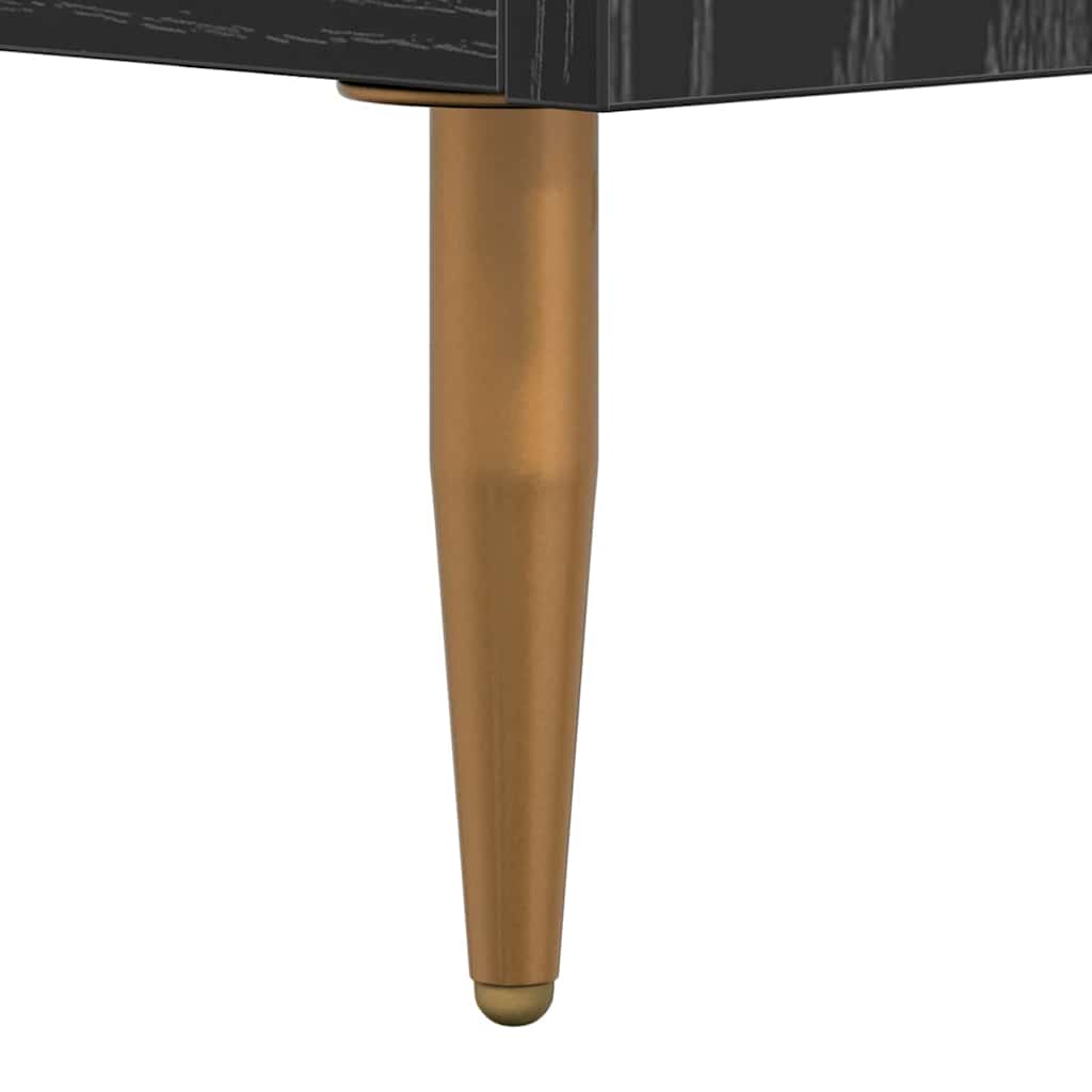 Mobile TV 150 x 36 x 30 cm Rovere Nero Legno ingegnerizzato