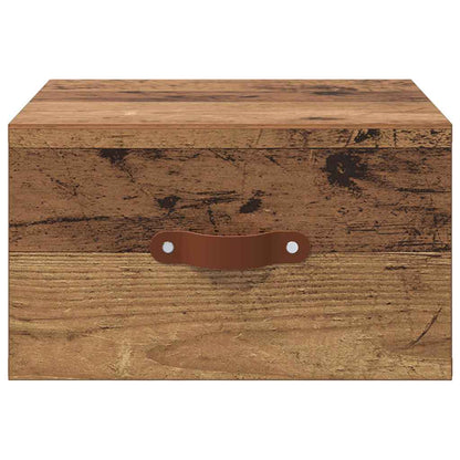 Mobiletto da comodino a parete Legno vecchio 35 x 35 x 20 cm | homemem39