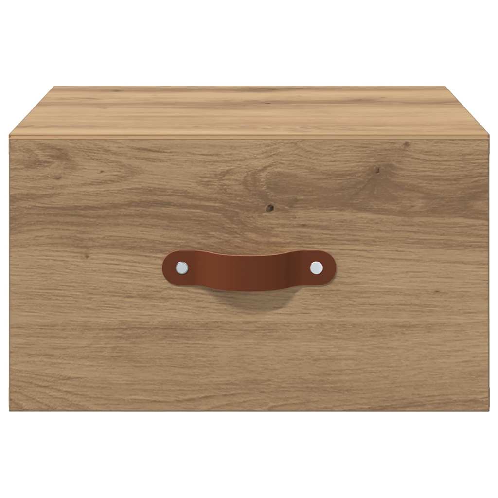 Mobiletto da comodino a parete Rovere artigianale | homemem39