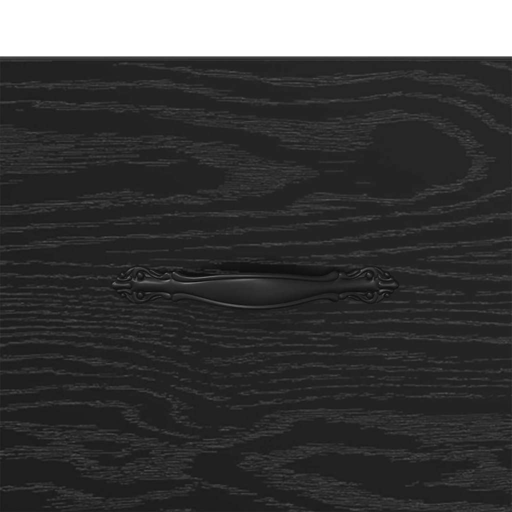 Armadio da Notte Rovere nero 35 x 35 x 20 cm Legno multistrato