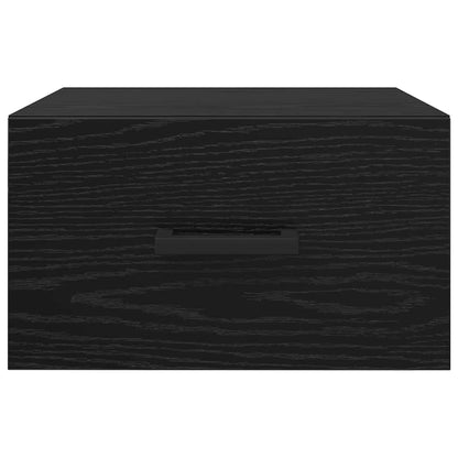 Armadio da Notte Rovere nero 35 x 35 x 20 cm Legno multistrato