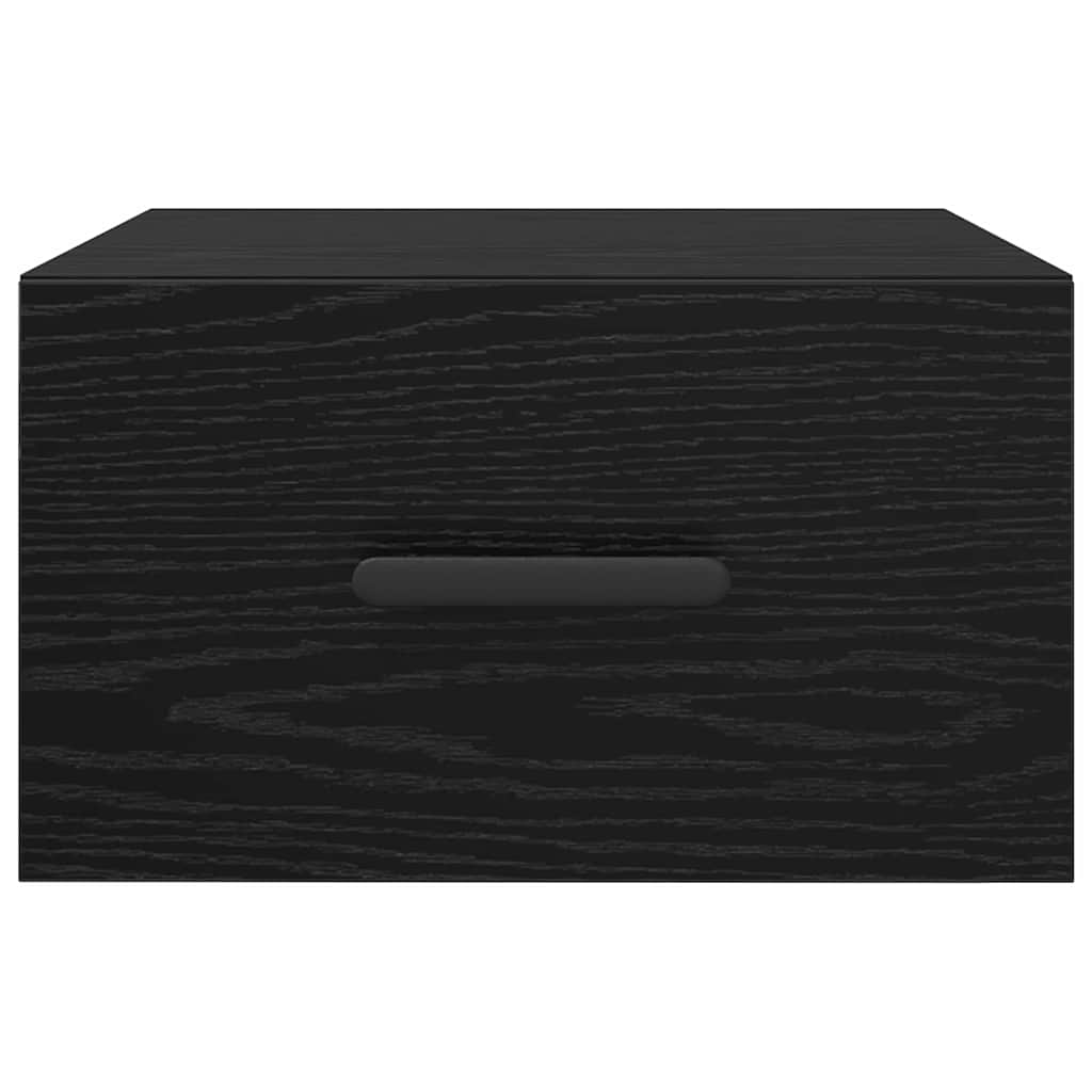 Armadio da Notte Rovere Nero 35 x 35 x 20 cm Legno multistrato | homemem39