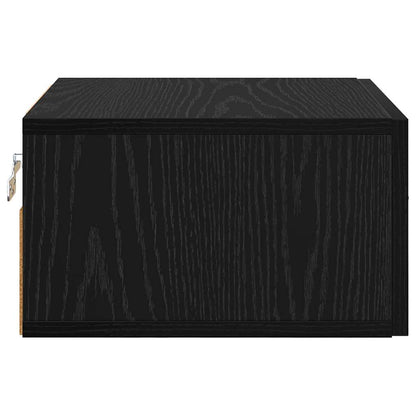 Armadio da Notte Rovere nero 35 x 35 x 20 cm Legno multistrato