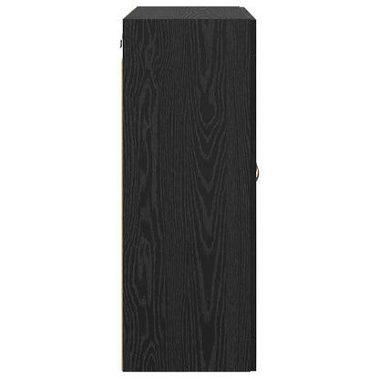 Pensile Rovere Nero 69,5 x 34 x 90 cm Legno multistrato