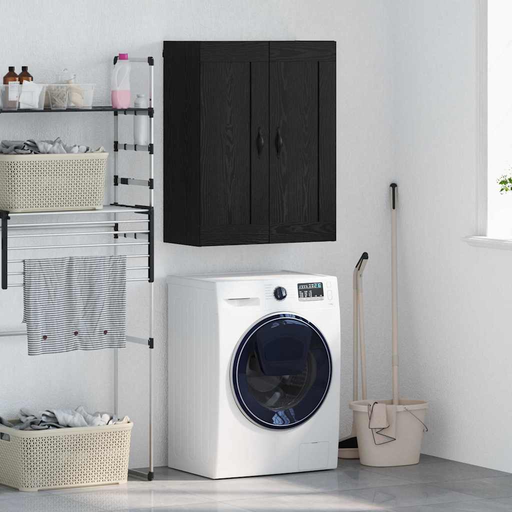 Pensile Rovere Nero 69,5 x 34 x 90 cm Legno multistrato