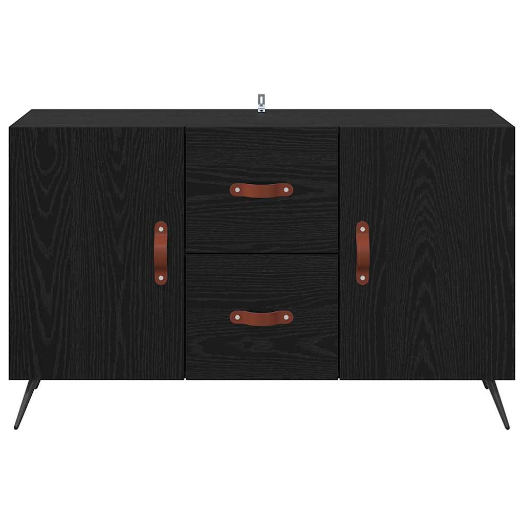 Credenza Rovere Nero 100 x 36 x 60 cm Legno multistrato