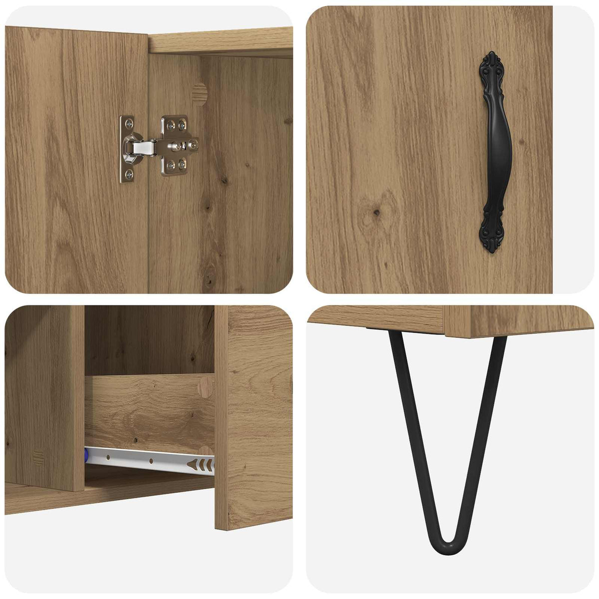 Credenza Rovere artigianale 100 x 36 x 60 cm | homemem39