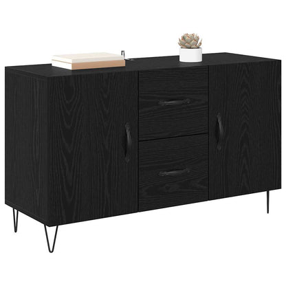 Credenza Rovere Nero 100 x 36 x 60 cm Legno multistrato