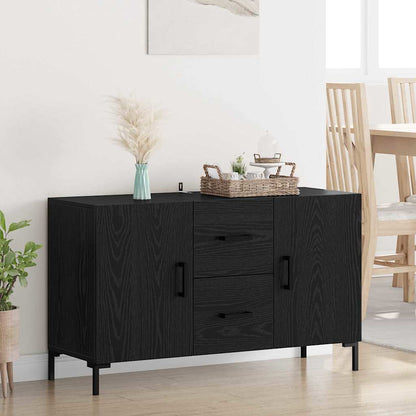 Credenza Rovere Nero 100 x 36 x 60 cm Legno multistrato