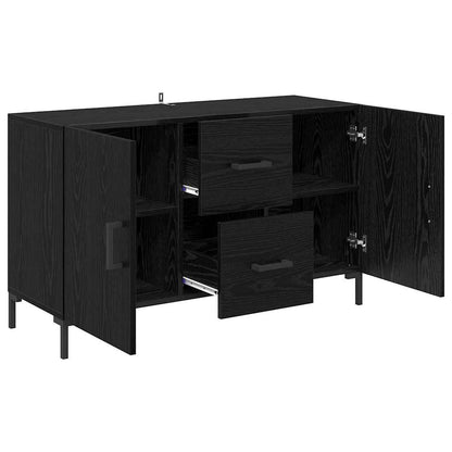 Credenza Rovere Nero 100 x 36 x 60 cm Legno multistrato