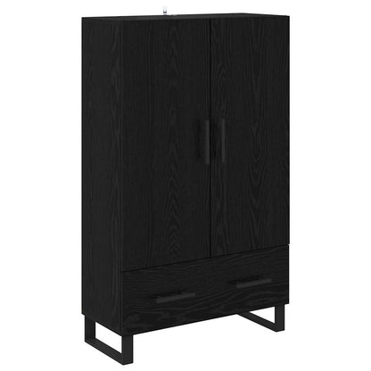 Credenza Rovere Nero 69,5 x 30 x 115 cm Legno ingegnerizzato