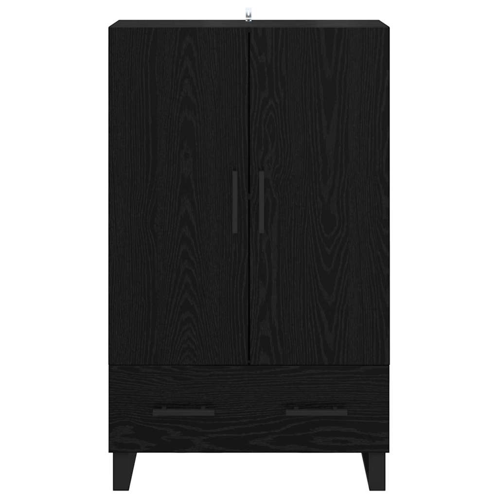 Credenza Rovere Nero 69,5 x 30 x 115 cm Legno ingegnerizzato