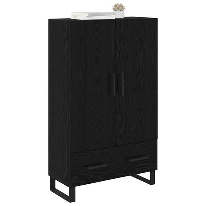 Credenza Rovere Nero 69,5 x 30 x 115 cm Legno ingegnerizzato