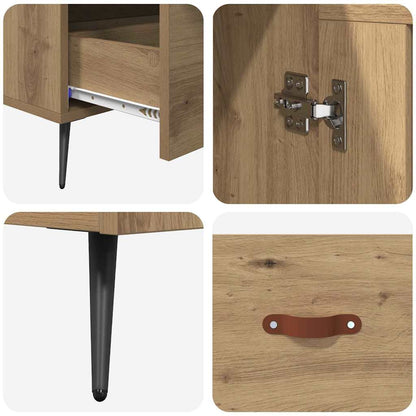 Credenza con cassetto Rovere artigianale 69,5 x 31 x 115 cm