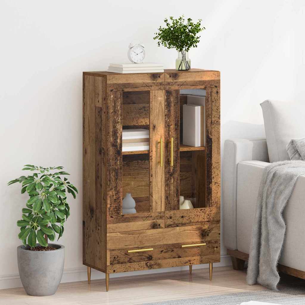 Credenza con cassetto Legno vecchio 69,5 x 31 x 115 cm