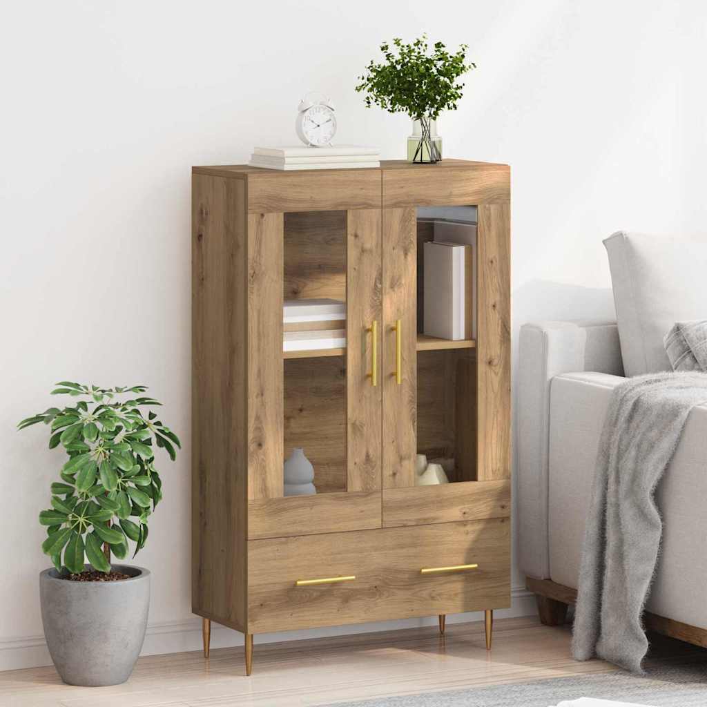 Credenza con cassetto Rovere artigianale 69,5 x 31 x 115 cm