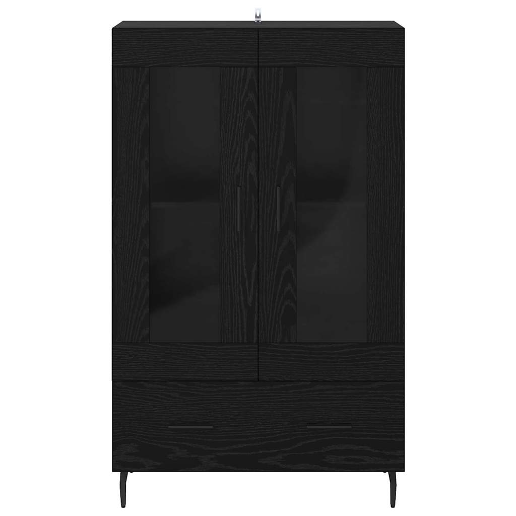 Credenza Rovere Nero 69,5 x 31 x 115 cm Legno multistrato