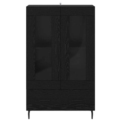 Credenza Rovere Nero 69,5 x 31 x 115 cm Legno multistrato