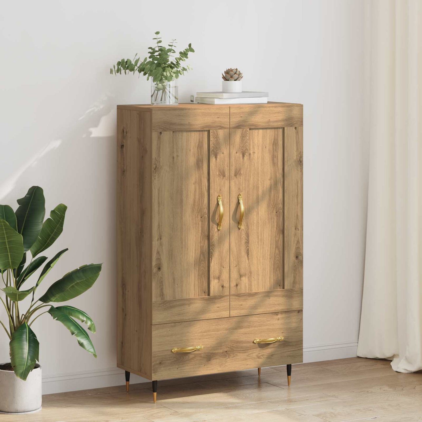 Credenza con cassetto Rovere artigianale 69,5 x 31 x 115 cm | homemem39