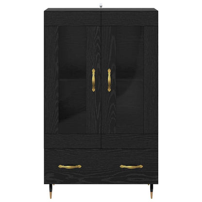 Credenza Rovere Nero 69,5 x 31 x 115 cm Legno multistrato