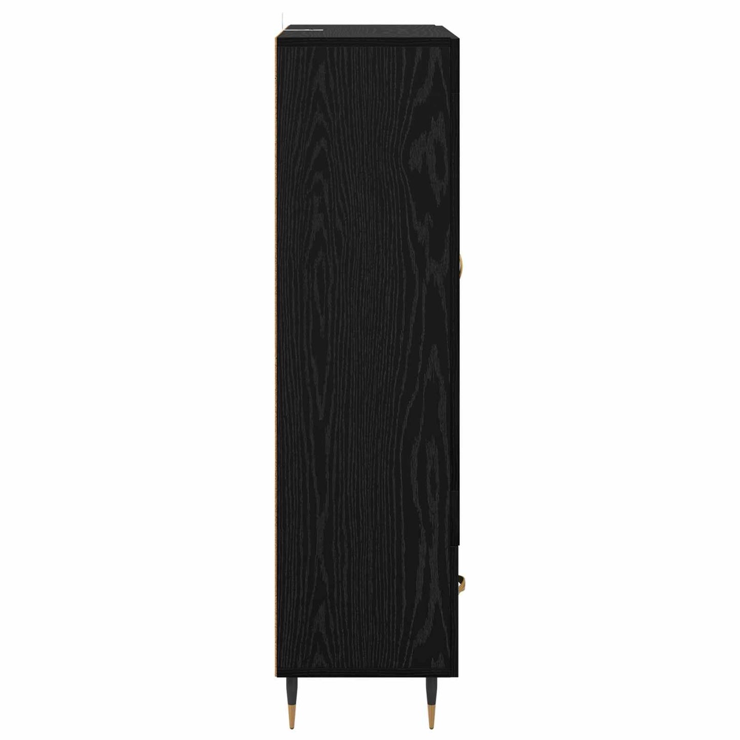 Credenza Rovere Nero 69,5 x 31 x 115 cm Legno multistrato | homemem39