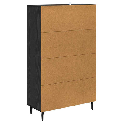 Credenza Rovere Nero 69,5 x 31 x 115 cm Legno multistrato