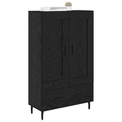 Credenza Rovere Nero 69,5 x 31 x 115 cm Legno multistrato