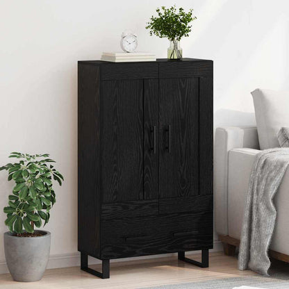 Credenza Rovere Nero 69,5 x 31 x 115 cm Legno multistrato