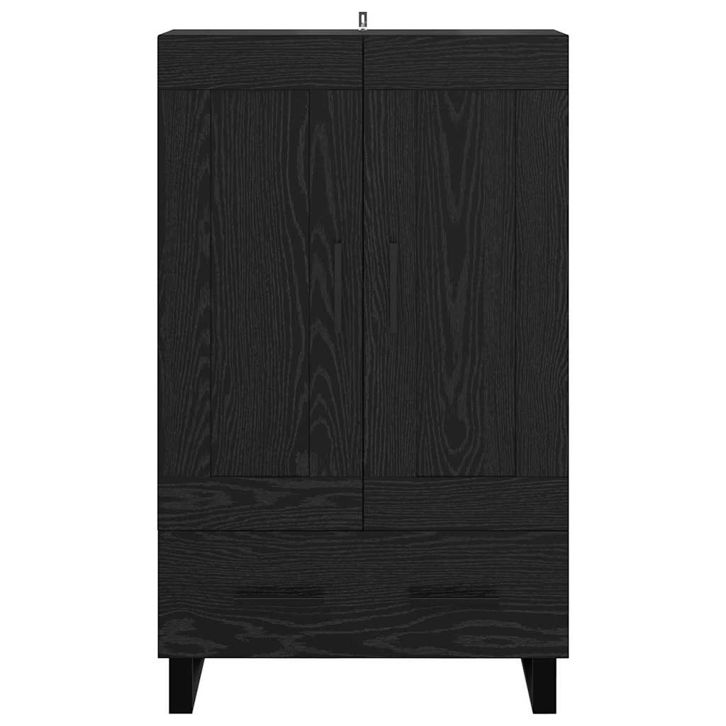 Credenza Rovere Nero 69,5 x 31 x 115 cm Legno multistrato