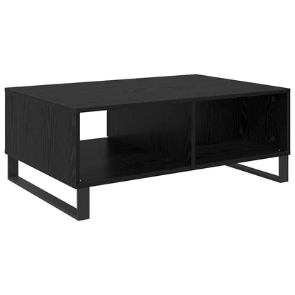 Tavolino da salotto con cassetto Rovere nero 90 x 60 x 35 cm