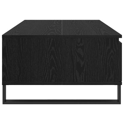 Tavolino da salotto con cassetto Rovere nero 90 x 60 x 35 cm