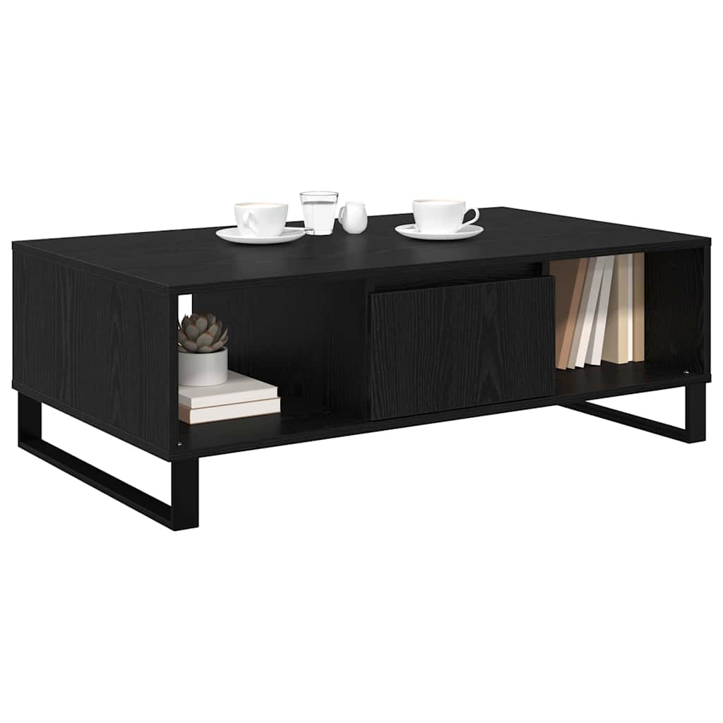 Tavolino da salotto Rovere Nero 104 x 60 x 35 cm