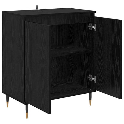 Credenza Rovere Nero 60 x 35 x 70 cm Legno multistrato
