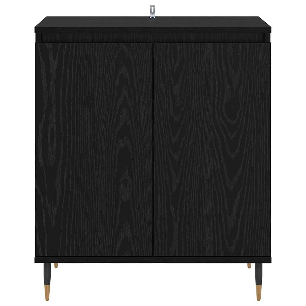 Credenza Rovere Nero 60 x 35 x 70 cm Legno multistrato