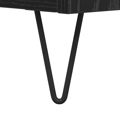 Credenza Rovere Nero 60 x 35 x 70 cm Legno multistrato